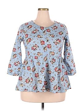 ATEESA 3/4 Sleeve Blouse (view 1)