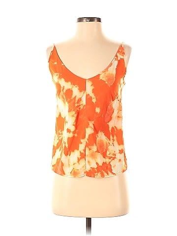 Thakoon Collective Orange Tie Dye Slip Tank (view 1)