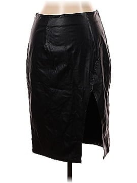 Shein Faux Leather Skirt (view 1)