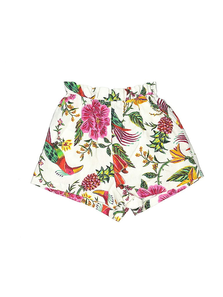 FARM Rio 100% Linen Floral Motif Baroque Print Floral Tropical White ...