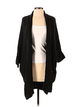 Natori Black Chunky Knit Cardigan (view 1)