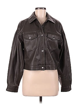 T Tahari Faux Leather Jacket (view 1)