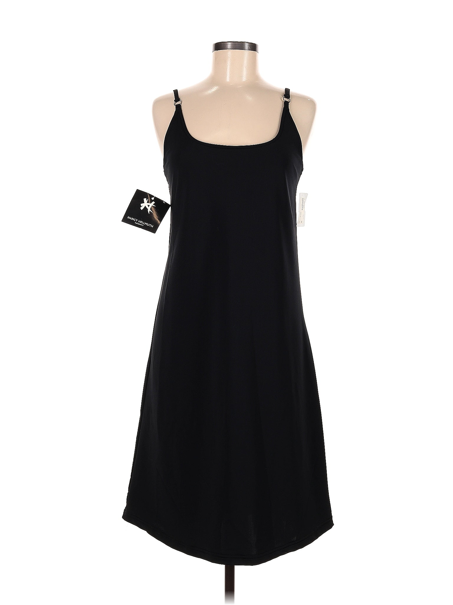 Assorted Brands Solid Black Casual Dress Size S