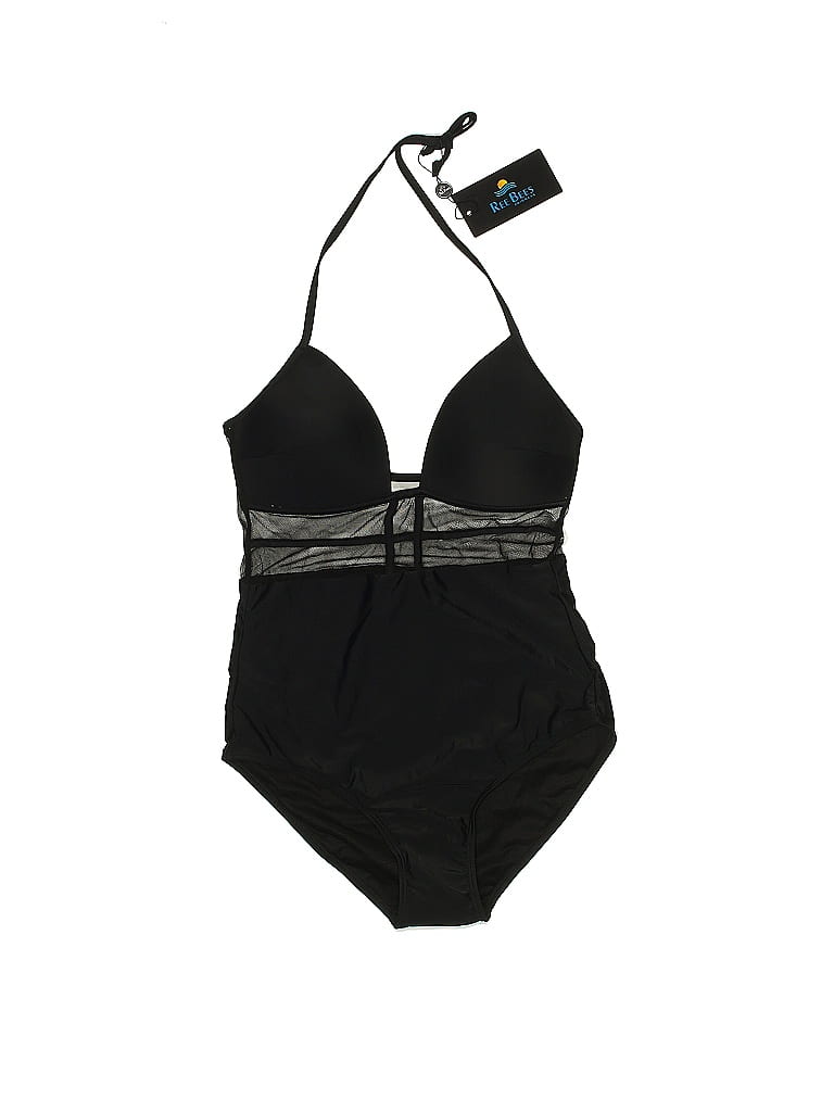 Ree Bees Swimwear Graphic Black One Piece Swimsuit Size M - 67% off ...