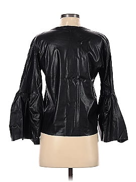 Zara Faux Leather Top (view 2)