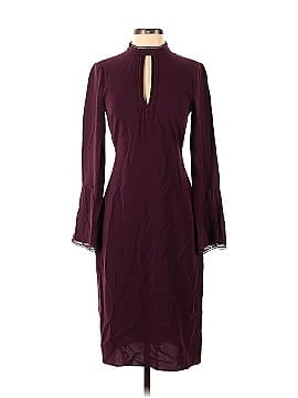 Shoshanna Burgundy Keyhole Dress (view 1)