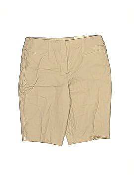 So Slimming by Chico's Khaki Shorts (view 1)
