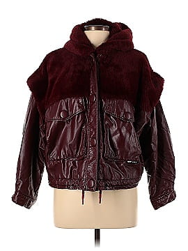 OOF Faux Fur Leather Jacket (view 1)