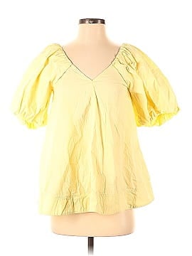 CO Yellow Puff Sleeve Top (view 1)