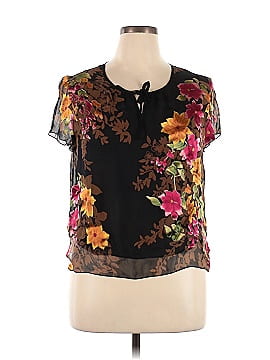 Unbranded Short Sleeve Silk Top (view 1)