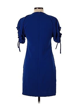 Victoria Victoria Beckham Blue Tie Sleeve Dress (view 2)