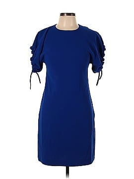 Victoria Victoria Beckham Blue Tie Sleeve Dress (view 1)