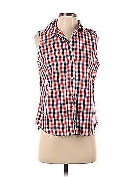 J.Crew Factory Store Sleeveless Button-Down Shirt (view 1)