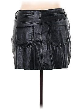 Love, Fire Faux Leather Skirt (view 2)