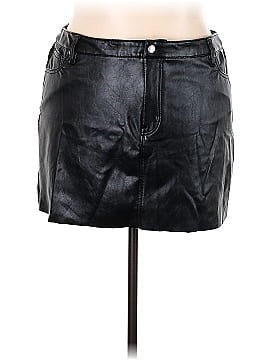 Love, Fire Faux Leather Skirt (view 1)