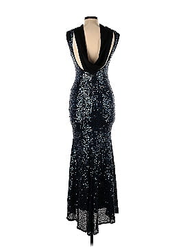 Badgley Mischka Sapphire Sequin Gown (view 2)