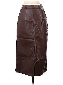 OAK + FORT Faux Leather Skirt (view 1)