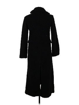 Emporio Armani Black Bouclé Wool Coat (view 2)