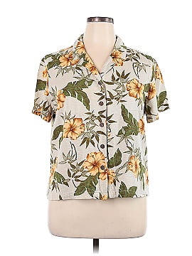 Caribbean Joe Short Sleeve Blouse (view 1)