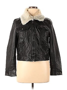 Slate & Willow Leather Trucker Jacket (view 1)
