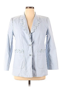 Rebecca Taylor Blue Slub Jacket (view 1)