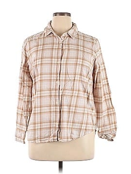 Old Navy 3/4 Sleeve Button-Down Shirt (view 1)