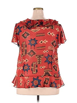 Chaps Short Sleeve Blouse (view 2)