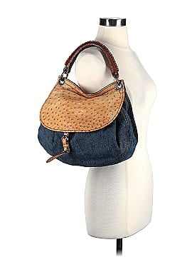 Miu Miu Ostrich Denim Hobo (view 2)