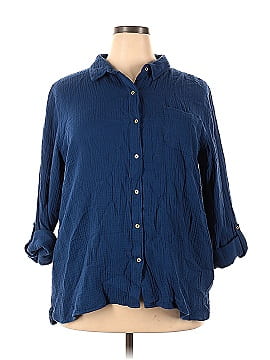 Anne Klein 3/4 Sleeve Button-Down Shirt (view 1)