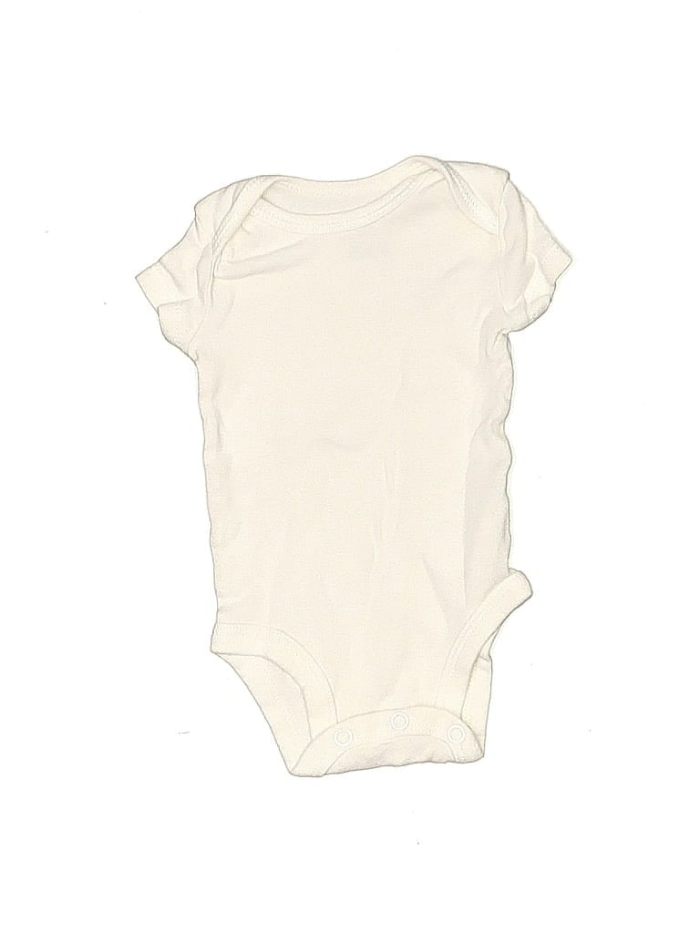 Click to view more detailed imagery on our partner's website Pre-owned Carter's Babies' Short Sleeve Onesie In White