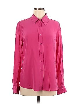 Pure Amici Long Sleeve Silk Top (view 1)