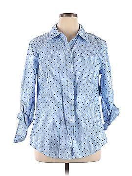 Karen Scott Long Sleeve Button-Down Shirt (view 1)