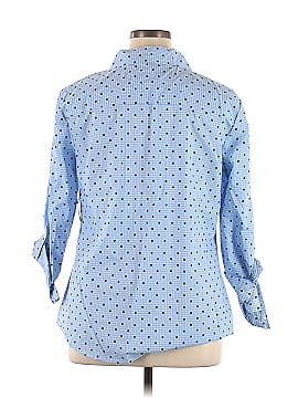 Karen Scott Long Sleeve Button-Down Shirt (view 2)