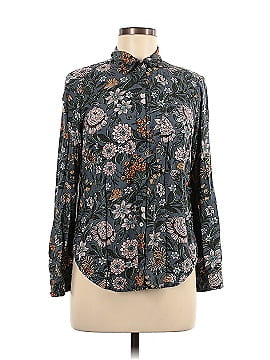 Ann Taylor LOFT Outlet Long Sleeve Button-Down Shirt (view 1)