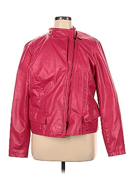 Chouyatou Faux Leather Jacket (view 1)