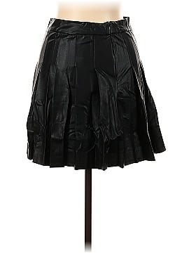 Akaiv Faux Leather Skirt (view 2)