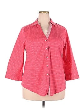 Lane Bryant 3/4 Sleeve Button-Down Shirt (view 1)