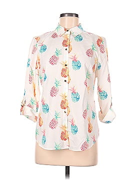 Chico's 3/4 Sleeve Button-Down Shirt (view 1)