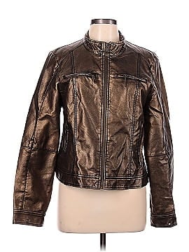 Ruff Hewn Faux Leather Jacket (view 1)