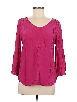 Max Studio 3/4 Sleeve Silk Top (view 1)