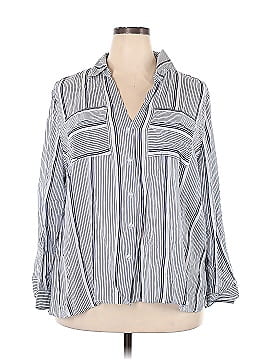 INC International Concepts 3/4 Sleeve Button-Down Shirt (view 1)