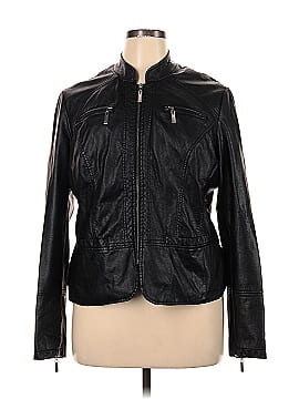 J2 BY JOUJOU Faux Leather Jacket (view 1)