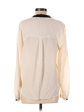 7 For All Mankind Long Sleeve Silk Top (view 2)