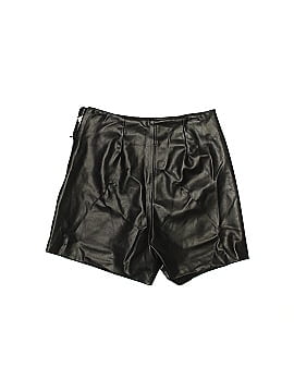 Zara Faux Leather Shorts (view 2)