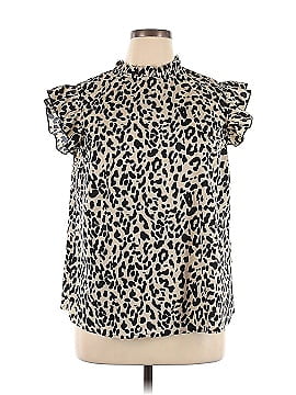 Shein Curve Short Sleeve Blouse (view 1)