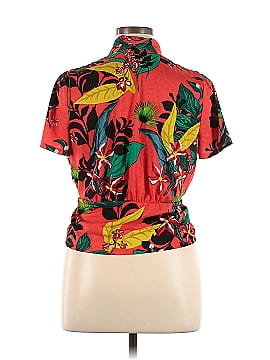 INC International Concepts Short Sleeve Blouse (view 2)