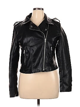 Shein Faux Leather Jacket (view 1)