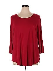 Jm Collection 3/4 Sleeve Blouse