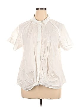 7 For All Mankind Short Sleeve Button-Down Shirt (view 1)
