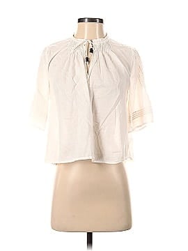 Madewell x Warm Short Sleeve Blouse (view 1)